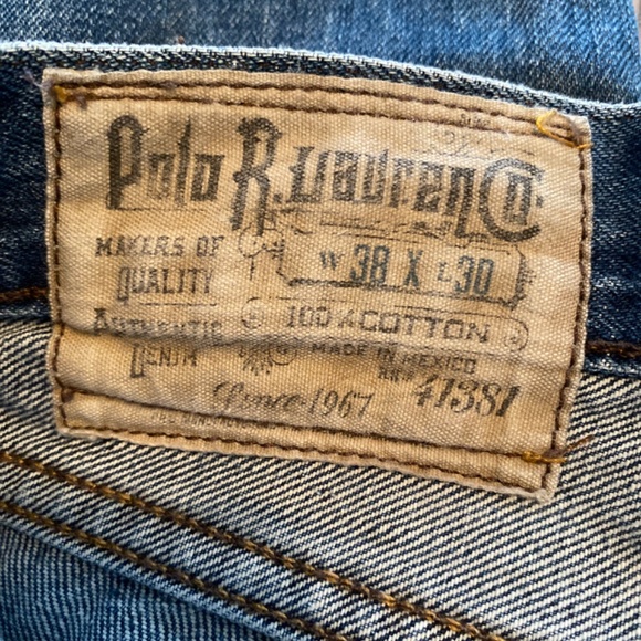 Men’s Denim Polo by Ralph Lauren Size 38x30 - Picture 5 of 10